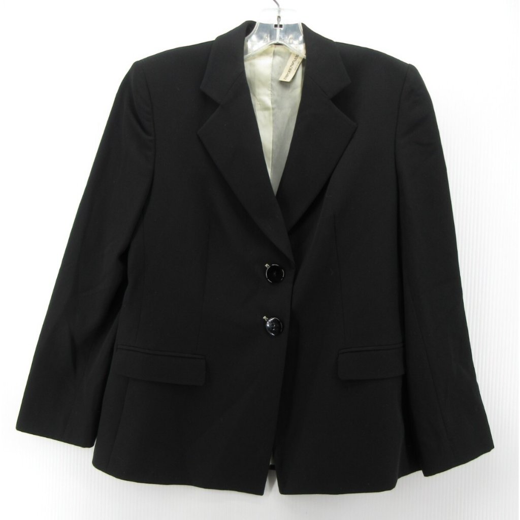 Emporio Armani Blazer 34 Virgin Wool Jacket Career Office Italy